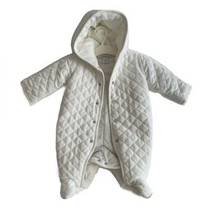 Ralph Lauren Unisex Baby Hooded Barn Bunting in White